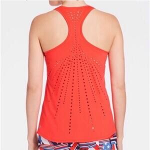 Fabletics Desi Laser Cut Racerback Tank perforated workout top